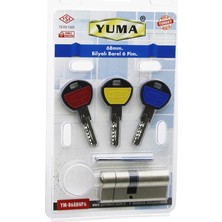 Diyar-ı Fırsat Yuma YM-B68-BNP6 ( Bilyalı ) ( 68MM & 6 Pim.) ( Nikel Saten ) Barel ( Vakumlu Ambalaj ) ( 3 Anahtar )