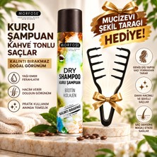 Morfose Kahve Renkli Saçlar Için Kuru Şampuan 200 ml ve Şekil Tarağı Hediye