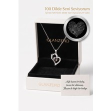 Glanzend 100 Dilde Seni Seviyorum Yazan Aşk Kolyesi Çift Kolyesi Sevgili Kolyesi Anneler Günü Kolye