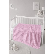 BEBEKİZ Nohut Bebek Battaniyesi 80X80 cm Astarlı Yumuşak Bebek Battaniyesi Yenidoğan Kundak Örtüsü