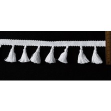 Dekoratif Püsküllü Saçak Şerit – Perde, Kırlent, Çanta ve Tekstil Süsleme Aksesuarı | 25METRE