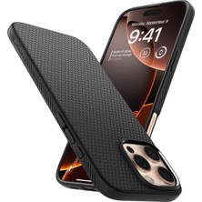 Str Store iPhone 16 Pro Max ile Uyumlu Kılıf Liquid Air Matte Black - ACS07988