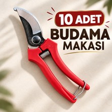 10 Adet Bağ Makası Bahçe Bitki Çiçek Ağaç Dal Budama Makası