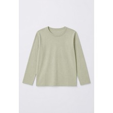 Perendi %100 Pamuklu Kız ve Erkek Unisex Uzun Kollu Basic Tshirt