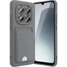 Palmira Demir Xiaomi Redmi Note 15 Pro 5g Kelvin Kartvizitli Silikon - Gri