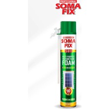 Somafix Foam Poliüretan Şişme Köpük 750ML | Çok Amaçlı Dolgu, Yalıtım, Izolayon ve Montaj Köpüğü