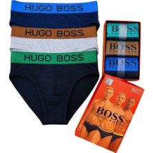 Hugo Boss Erkek 3"lü Slip Boxer Set