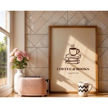 Aluna Prints Alunaprints Coffee & Books Poster Minimal Kahve Köşesi Posteri