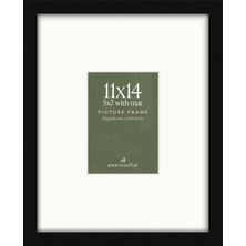 Str Store 11X14 Siyah Resim Çerçevesi - 5x7 Mat ve 11X14 Mat Olmadan Görüntüler - Kırılmaya Dayanıklı Camlı Kompozit Ahşap - Duvar Için Yatay ve Dikey Formatlar