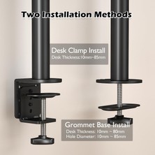 Str Store 13-32 Inç Yüksekliği Ayarlanabilir Tekli Monitör Kolu, 10 Kg’a Kadar, Vesa 75X75/100X100