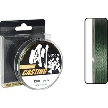 Gosen W8 Casting 150 mt Yeşil Renk Ip Misina