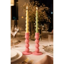Aluna Prints Alunaprints Pembe Balon Formlu 2’li Şamdan Mumluk Seti