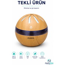 Numvox Aph-05-1 Kahve Ahşap Aromaterapi Rgb Hava Nemlendirici 300 ml