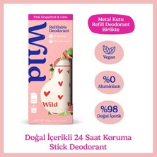 Str Store %98 Natural Stick Deodorant Kutu ve Refill Paketi Love Heart Case ve Pink Grapefruit & Lime 40 G.