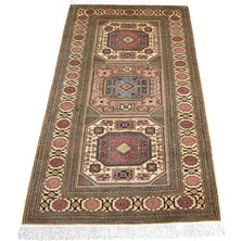 Kilim Antik El Dokuması Sandıklı Kareli Bünyan Kayseri Yün Halı 1934 - Yeni - Çok Renkli