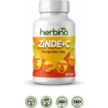 Herbina Zinde+C Vitamin C Çinko Vitamin D 60 Tablet