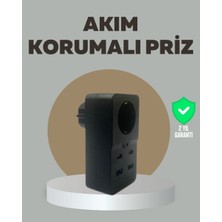 Royaleks Akıllı Akım Dengelemeli Priz 2500W 4 USB Type C Çıkışlı