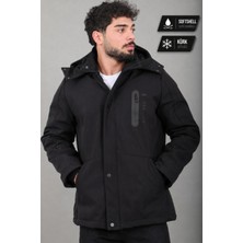 Stil Kombin Çift Renk Içi Kürklü Softshell Kışlık Mont Pldp 3041_50525
