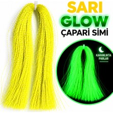 ea genset Fosforlu Karanlıkta Parlayan, Sarı Glow / Luminous In The Dark, Ultraviyole (Uv) Neon Işıkta Parlayan 1 Adet Poşet Çapari Simi