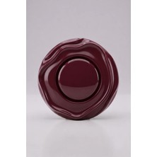Vrc Ticaret Özel Tasarım Wavy Serisi Bordo Dekoratif Tekli Anahtar A Kalite Plastik (Mekanizma Dahildir)