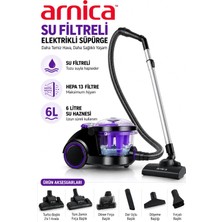 Arnica Sulu Elektrikli Süpürge, Tozları Suda Hapseden, 6 Litre