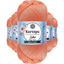 Kapamarka 5 Adet Lotus Bikini Büstiyer Bluz Örgü Ipi K218 Somon