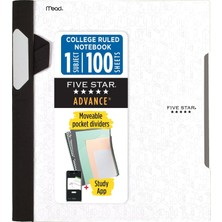 Advance 820012B-ECM Spiral Defter ve Çalışma Uygulaması, 1 Konu, Üniversite Çizgili, 21,5 cm x