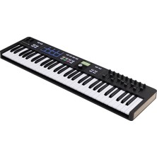 Keylab Essential 61 Mk3 | Müzik Prodüksiyonu Için Mıdı Kontrolcü, Kapsamlı Yazılım Paketi, 61-Tuş, 9 Encoder, 9 Fader, 1 Modülasyon Tekerleği, 1 Pitch