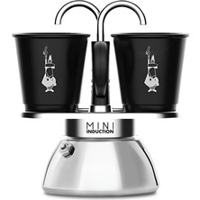 Set Mini Indüksiyon: Ocak Üstü Espresso Pişirici + 2 Cups - Indüksiyon Ocak Türleri Için Uygundur