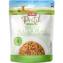 Pratik Hazır Yemek – Sebzeli Bulgur Pilavı 250G, Doğal ve Katkısız | Hızlı ve Lezzetli