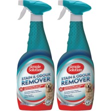 Köpekler Için Leke ve Koku Giderici Sprey Idrar Dışkı Kusma Lekelerine Karşı Etkili Evcil Hayvan ve Çocuk Dostu 750 ml (2 Paketi)