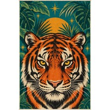 Rugs Modern Halı Dora Vintage Botanik Hayvan Desenli Çok Renkli Ince Dokuma Taban Salon Halısı OZL287