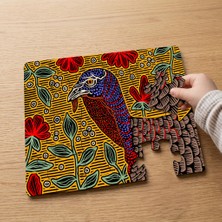Punto Dizayn Renkli Sevimli Hindi Tasarımlı 24 Parça Ahşap Çocuk Puzzle MPK1218