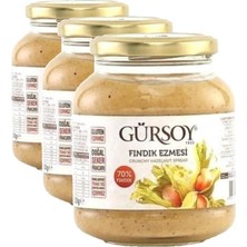 Gürsoy Fındık Ezmesi - 70% Fındık (3 Paketi)