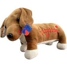 Dolozena Sevimli Peluş Aşık Köpek Yastık 45 cm Dekoratif