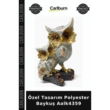 Carlburn Özel Üretim Dekoratif Figür Salon Aksesuar Ev Hediyesi Özel Tasarım Polyester Baykuş AALK4359