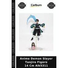 Carlburn Özel Üretim Hediye Dekoratif Figür Anime Demon Slayer Tanjiro Figürü 14 cm ALK5311