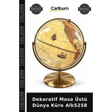 Carlburn Özel Üretim Ofis Hediyesi Aksesuar Dekoratif Masa Üstü Dünya Küre ALK5258