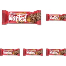 Wanted Çikolata Kaplı Karamelli Bar 22 G 5li Paket
