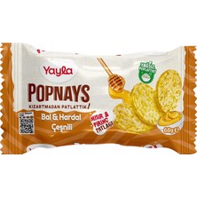 Popnays Bal & Hardal Mısır ve Pirinç Patlağı 8'li 68 Gram