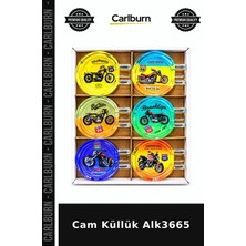Carlburn Özel Üretim Şık Ev Aksesuarı Modern Masaüstü Dekoratif Cam Küllük ALK3665