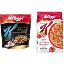 's Special K Gurme Kavrulmuş Hindistan Cevizi Dilimi ve Bitter Çikolata Parçalı 300 gr & Kırmızı Meyveli Kahvaltılık Tam Buğday ve Pirinç Gevreği 400