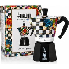 Moka Express Mackenzie: 6 Cups Ocak Üstü Espresso Pişirici 270ML Karma Renk Alüminyum Gövde