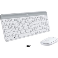 MK470 Slim Combo Kablosuz Klavye Mouse Seti, 12 Fn Kısayolu ile Kompakt Klavye, Sağ ve Sol Elle Kullanılabilir, 10 M Kullanım Mesafesi, Sessiz, Türkçe