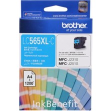 Brother LC565XLC Orijinal Mavi Mürekkep Kartuşu 1.200 Sayfa