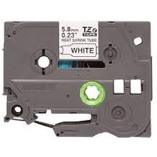 Brother HSE-231 12 mm Beyaz Üzeri Siyah Isıyla Daralan Makaron Kaseti 1,5 M