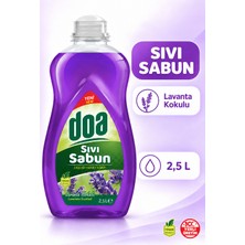 Doa Lavanta Kokulu Sıvı Sabun 2500 ml Vegan Formül ile Tüm Yaş Gruplarına Uygun Temizlik