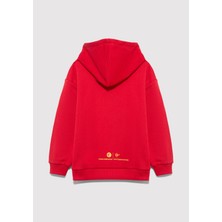 Mavi Superman Baskılı Kırmızı Sweatshirt 6S10133-88016