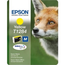 Epson T1284 Fox Durabrite Ultra Sarı Mürekkep Kartuşu 3,5 ml (C13T12844022)