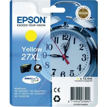 Epson 27XL Alarm Clock Durabrite Ultra Sarı Mürekkep Kartuşu 10,4 ml (C13T27144012)